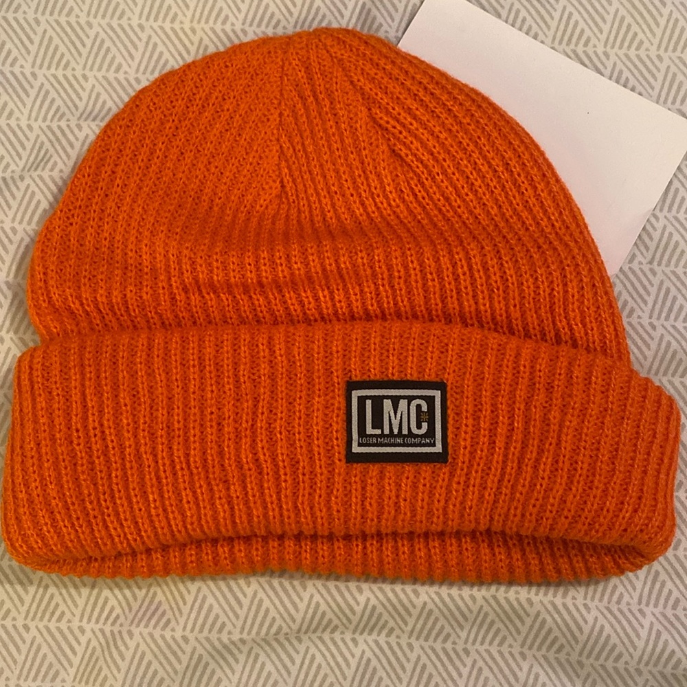 Orange Knit Beanie